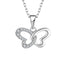 Herz-Schmetterling Halskette Halsketten Czarina Jewellery   